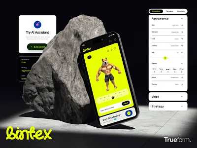 Bintex | AI assistant 2 ai app assets assistant bitcoin coin crypto cryptocurrency design digital ether ethereum finance fintech landing ui ux wallet web webdesign