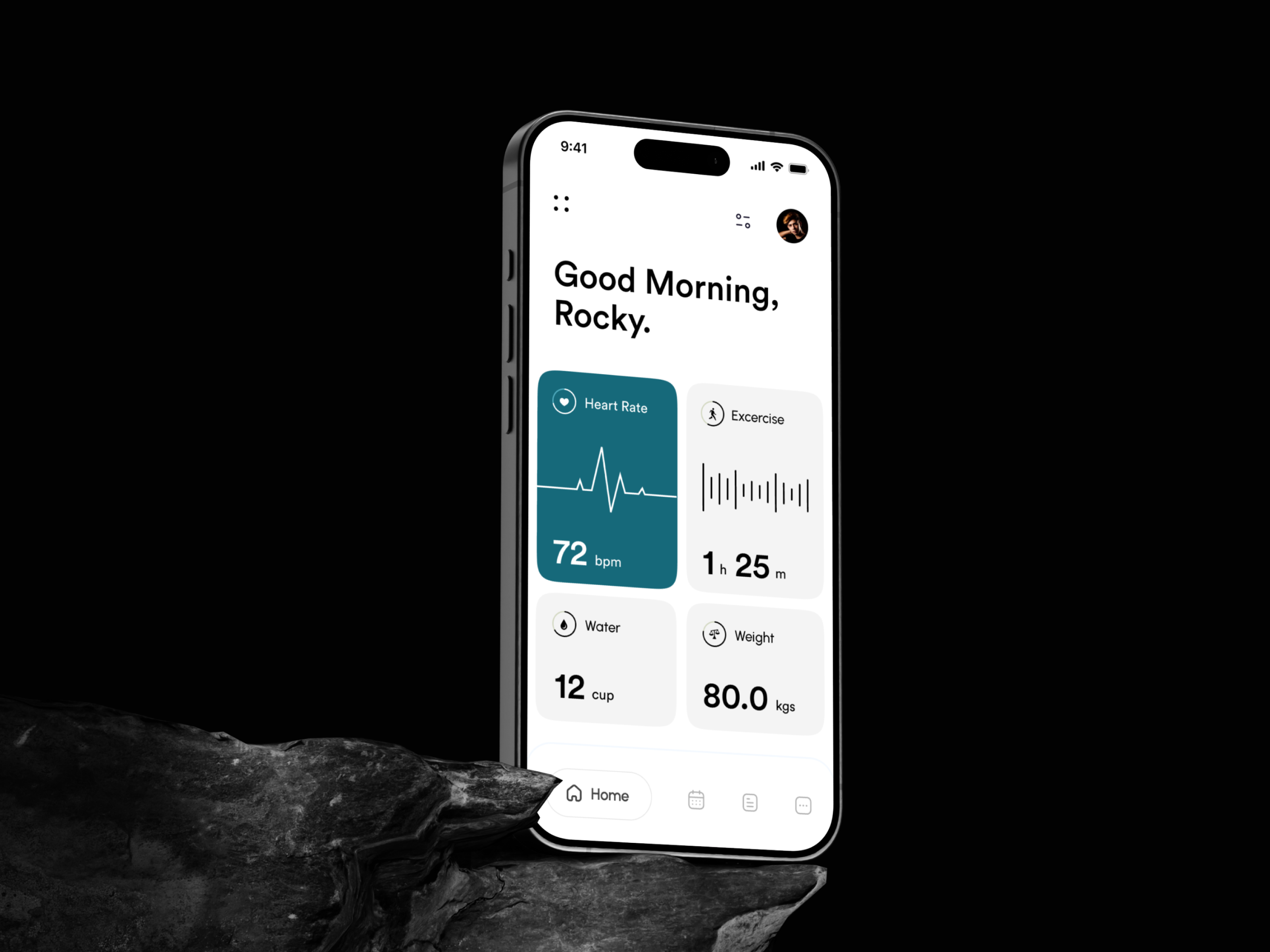 Healthcare & Wellness App ai healthcare app clean diet app doctor app health ai app health app health tracker health ui healthcare app healthcare ui minimal mobile app modern nutrition app ui ui kit virtual care wellness app