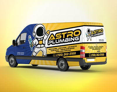 Van Wrap Design for Plumbing Company car sticker car wrap design graphic design plumbing van sticker design truck wrap van wrap vehicle wrap