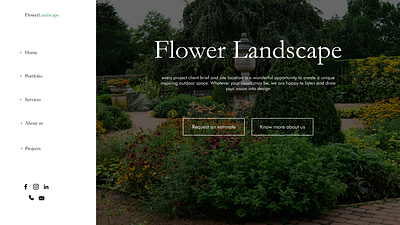 Landscape Design art graphic design landscape website website design