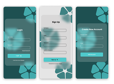 login Signup Auth Screens App UI app ui figma login pafe signup page ui uiux
