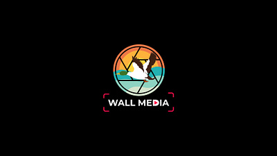 Wall Media Logo Design bird logo branding duck duck logo graphic design logo logo design