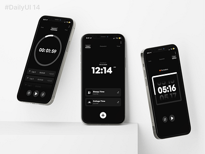 Clock UI branding daily ui design ui ux