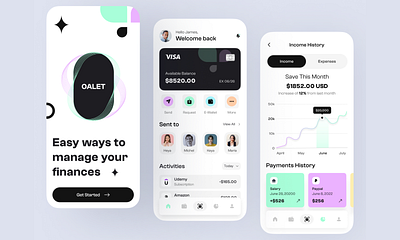 Finance Mobile App app design development figma finance fintech graphic design mobile mobile app payment react native uiux