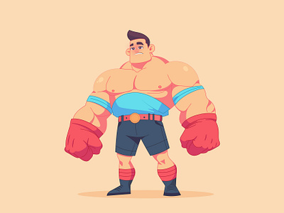 Fighter 2d illustration 3d animation branding character fighter graphic design logo motion graphics