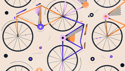 Bicycle pattern bicycle graphic design illustration illustrator pattern vector vectorillustration