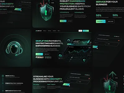 Fintech Landing page 3d fintech interaction interface landing page ui uidesign ux uxdesign visual webui