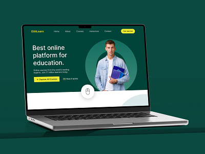 Eithlearn Education Landing Page Design! app branding edtech web design education landing page design education website design ios app designer landing page design mobile app designer motion graphics product designer ui ui designer ui landing page ui ux designer ux designer web designer website design