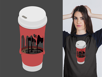 Super hot Coffe Cup branding coffee cool design design flat graphic design illustration inspiring print surrealism t shirt vector