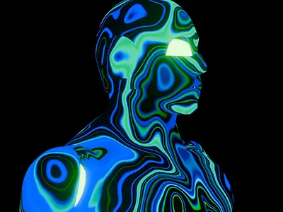 The Robot 3d animation blender c4d cinema 4d cyberpunk illustration portrait robot