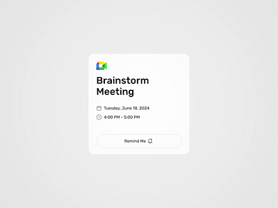 Elevate Meetings with Google Meet Widget google google meet googlemeeetwidget interaction interactiondesign meet micro interaction motion productivity ux widget