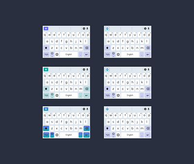 Various Keyboard Design branding design keyboard ui vector