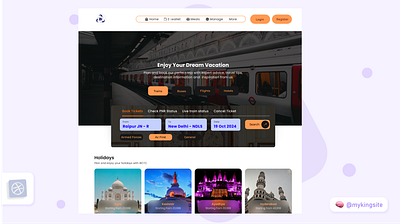 IRCTC RE-DESIGN branding graphic design irctc redesign ui uiux ux