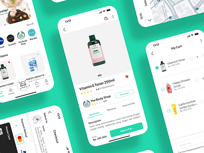 Skincare Marketplace App app apps face green marketplace skin skincare skincare marketplace skincare marketplace app ui uiux ux