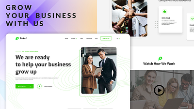 Minimal Website Designing art business designing graphic design green logo minimal modern new ui web website website design website designing