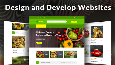 Grocery shopping website designing designing fruits fruits website green grocery shopping vegetable website vegetables web website website designing