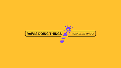 RAIVIS DOING THINGS VISUAL IDENTITY branding graphic design logo