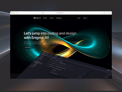 Landing Page AI - Hero section ai bento bento grid branding design design ai framer freebies graphic design illustration landing page saas template website website