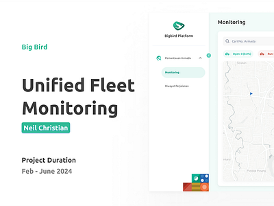 Unified Fleet Monitoring: Bigbird Platform app appdesign bluebird branding dashboard design illustration iot logo monitoring tracking ui uidesign ux uxdesign vehicle web web design website website design