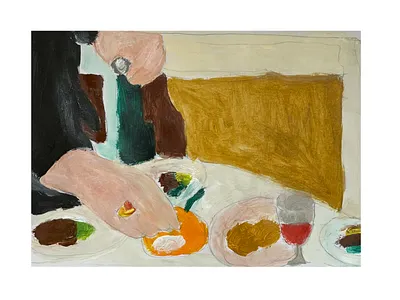 Dinner Party art artist branding contemporary art design graphic design illustration motion graphics painting ui