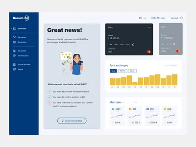 Crypto platform dashboard adminpanel app cabinet crypto dashboard ui ux