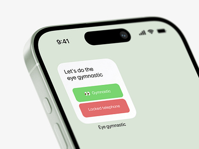 Widget for eye gymnastics app eye gymnastic ui ux widget