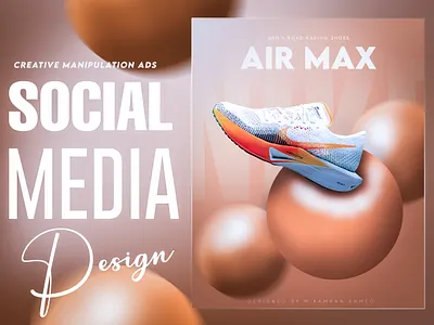 Social Media Ads Manipulation Design । Free Mockup ads manipulation brand identity branding design designer free mockup free template graphic design manipulation design nike product ads design products ads shoe social media ads social media design social media designer social media graphics social media post social media poster soocial media