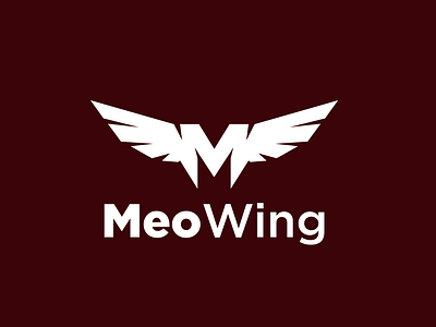 Meo Wing Logo design graphic design logo logo maker logo sayap logo type logos logotype meo meo wing logo sayap simple simple logo vector wing