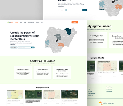 Check My PHC - Leveraging Primary Health care Data for Impact designthinking product design ui uiux uxresearch website design