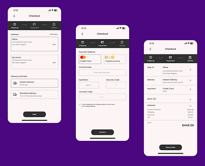 Check out pages 🎨 checkout crypto graphic money payment ui