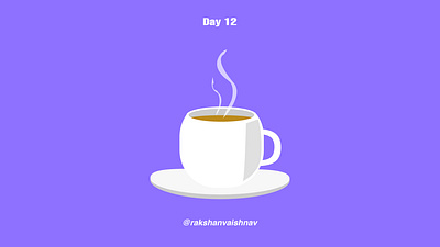 Day 12 of the Daily Flat design challenge on tea cup challenge cup design flat design tea