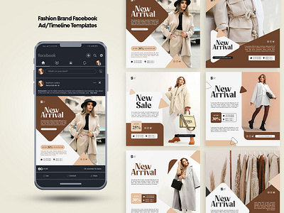 FASHION BRAND SOCIAL MEDIA AND INSTAGRAM POST TEMPLATE PSD design dribblewelcome fashion flyer graphic design illustration instagram post intagram flyer psd