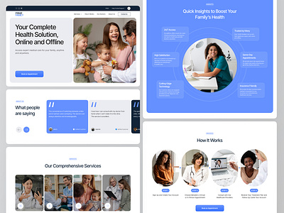Healthcare service – Web Design healthcare landing med medical medical website ui ux web web design website design wedsite