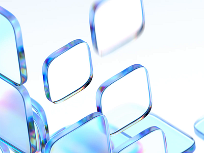 Glass blocks 3d abstract animation background blender blocks branding cover cubes data design futuristic geometric glass render shape square technology