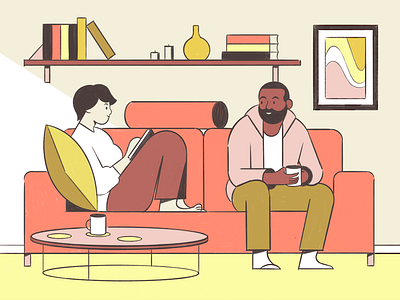 Co-Living Essay - Illustration for Monocle co living editorial illustration monocle