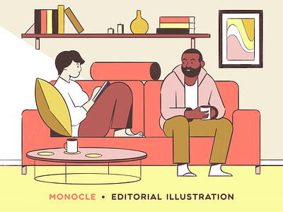 Co-Living Essay - Illustration for Monocle co living editorial illustration monocle