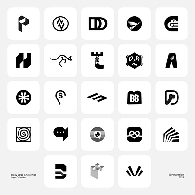 Logo Collection Vol. 02 brand brand design branding daily logo challenge logo collection logo design logo designer logofolio logotypes modern logos