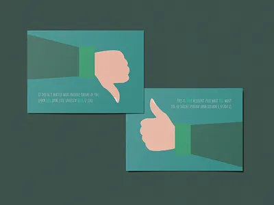 Reversible Postcard about Social Media design flat graphic design illustration inspiring like motivation postcard print social media vector