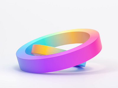 Colorful rings 3d abstract animation background blender branding circle clean colorful cover design endless geometric gradient loop minimal render shape simple template