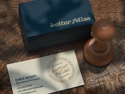 Better Fellas Premium Business Cards arkansas badge business cards flat hunter oden nature stamp typography vintage woodland