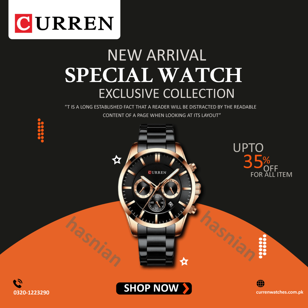 curren watch poster branding graphic design logo