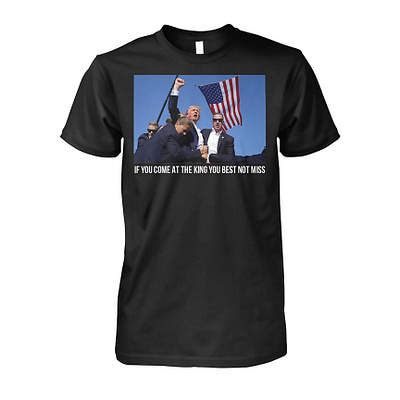 Trump Shooting Shirt design illustration