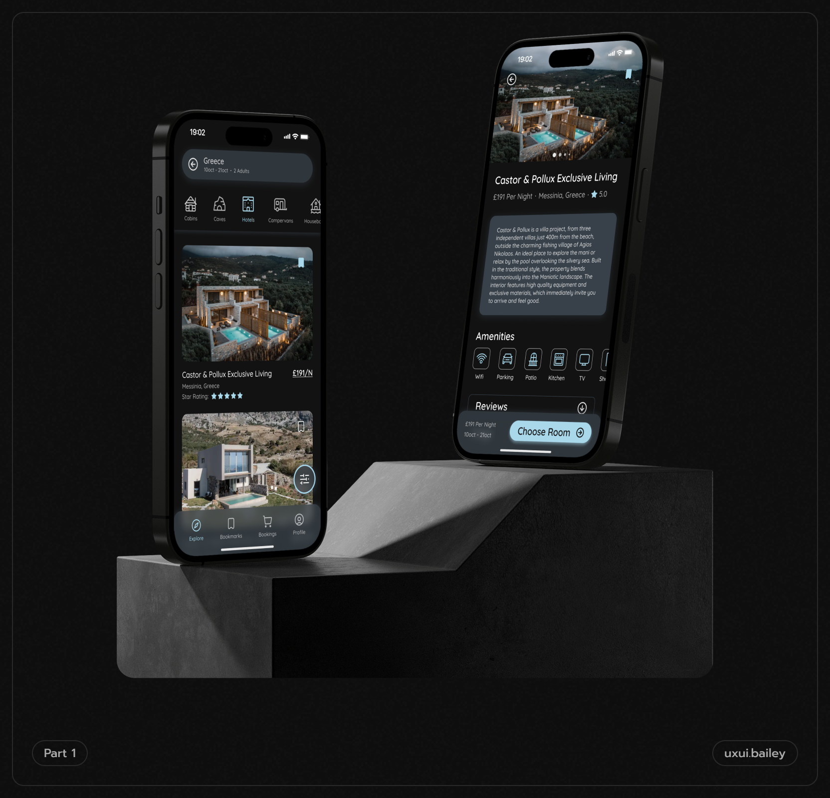 RestEZ ● A Hotel Booking Application | Part 1 app app design typography ui ui design ux ux design