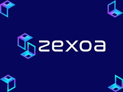 Zexoa marketing cube logo design, Modern Z letter abstract logo best logo designer branding branding identity colorful logo ecommerce letter logo designer logo designer logos logotype marketing logo modern logo sass logo software company tech futurist tech technology technology unused logo visual identity z letter logo