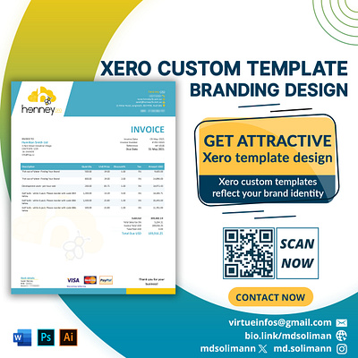 Xero Custom Templates Design branding branding invoice design branding letterhead custom xero template graphic design invoice invoice letterhead invoice template letterhead design modern invoice design modern letterhead stationery design xero custom docx xero custom invoice xero custom template xero custom templates xero invoice template xero template branding xero template design xero word template