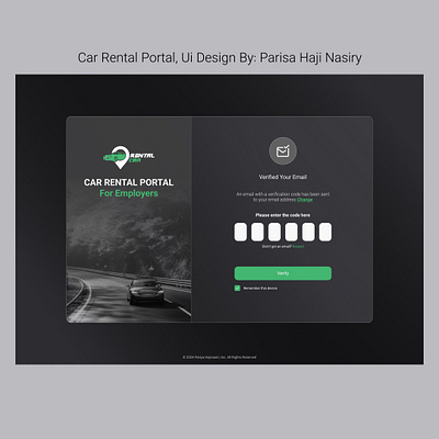 Car Rental Portal, UI Design by Parisa Haji Nasiry app graphic design portal ui ux web