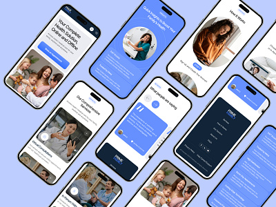 Healthcare service – Mobile View adaptive appointment booking clinic doctors healthcare med medical medicine mobile ui ux