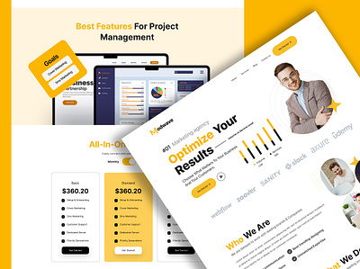 Digital marketing agency Website -UI Design app design