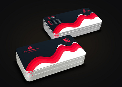 Creative Company visiting Business Card Design brand identity branding business card design company card corporate card graphic design identity design illustrator name card visiting card