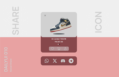 DailyUI Social Share